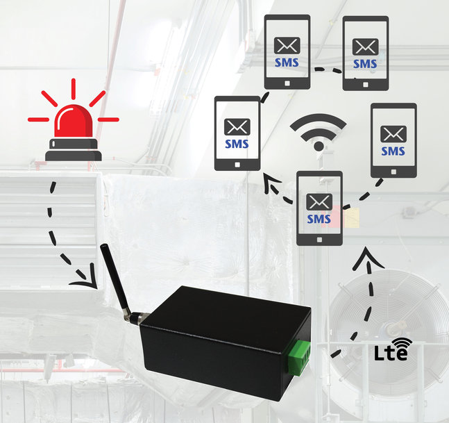 Conta-Clip Presents Slim GSM retrofit module for SMS fault messaging 